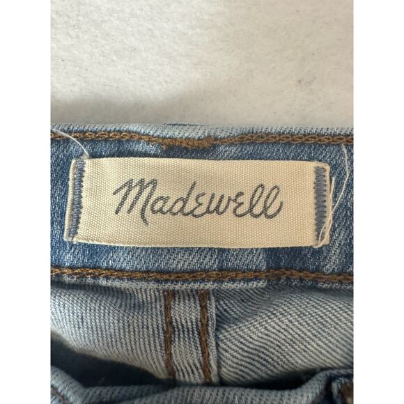 Madewell Size 27 Womens Jeans Cali Demi Boot Light Wash Stretch Button Fly - Picture 9 of 11